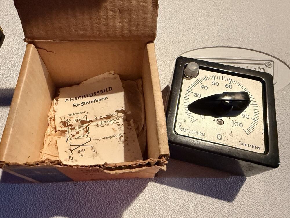 Vintage Siemens Statotherm Leistungssteller Power Controller 0-100 Germany- Box